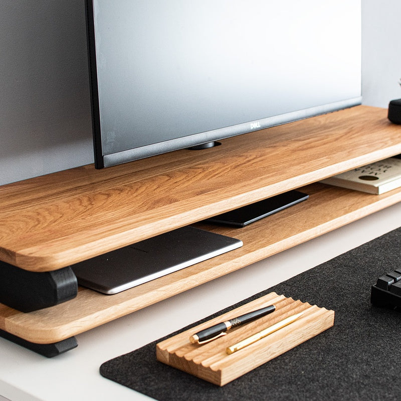 Solid Oak Slim Monitor Riser Trade Pack of Fifty