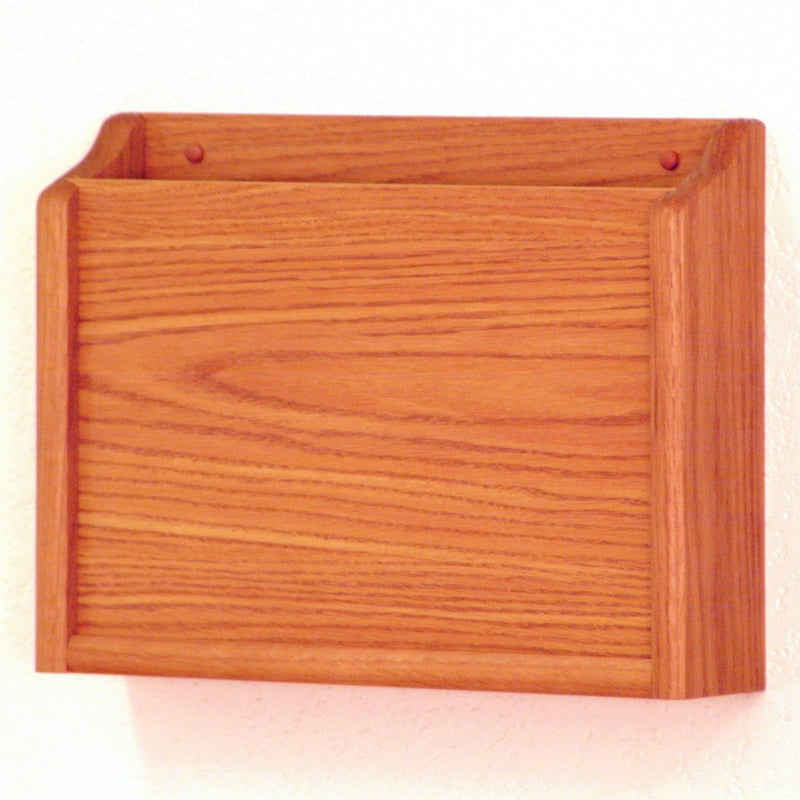 Solid Oak Wall Mounted Document Pocket