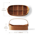 Solid Walnut Desk Caddy with Handle