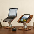 Solid Walnut Laptop Stand with Cooling Vents Trade Pack of Twenty