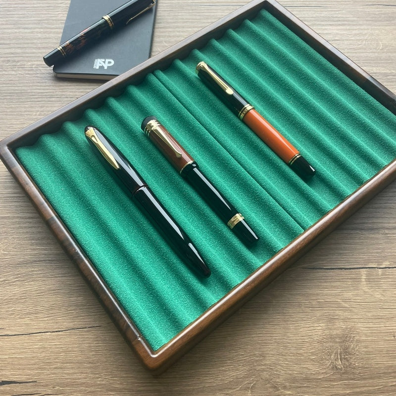 Solid Walnut Pen Tray Flat