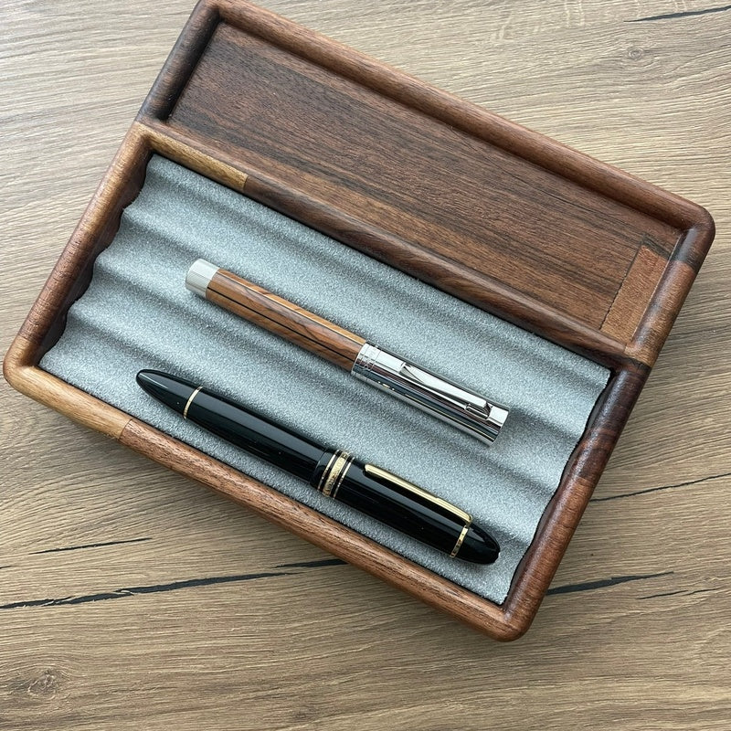 Solid Walnut Pen Tray Flat Trade Pack of One Hundred