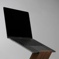 Solid Walnut Sit Stand Laptop Riser