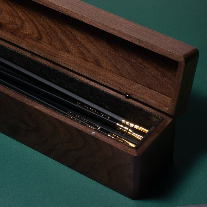 Solid Walnut Tall Pen Pot Trade Pack of Fifty