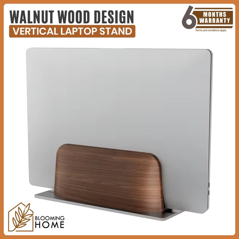 Solid Walnut Under Desk Laptop Holder