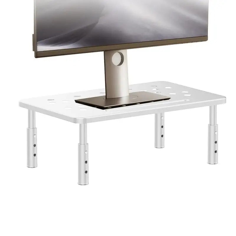 Warm White Steel Adjustable Height Monitor Riser Trade Pack of Fifty