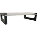 Warm White Steel Adjustable Height Monitor Riser Trade Pack of Twenty