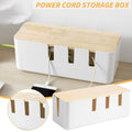 Warm White Steel Cable Box Large