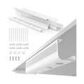 Warm White Steel Desk Cable Management Kit Trade Pack of Twenty