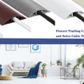 Warm White Steel Floor Cable Cover
