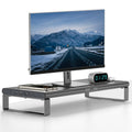 Warm White Steel Monitor Riser with Wireless Charging Trade Pack of Fifty