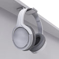 Warm White Steel Under Desk Headphone Hook