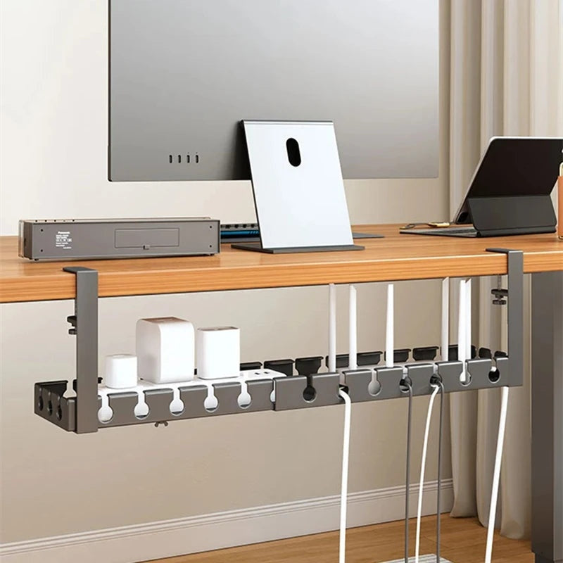 Warm White Steel Under Desk Router Shelf Trade Pack of Fifty
